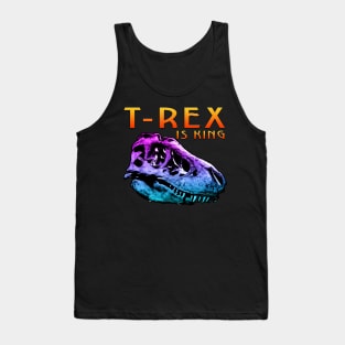 T Rex King Skull Tank Top